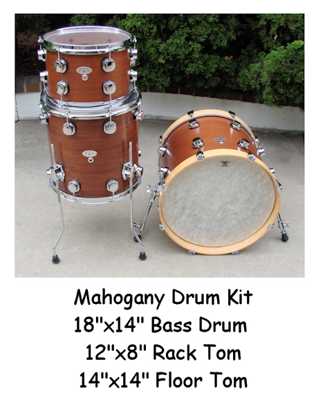 Mahogany Drum Kit-1